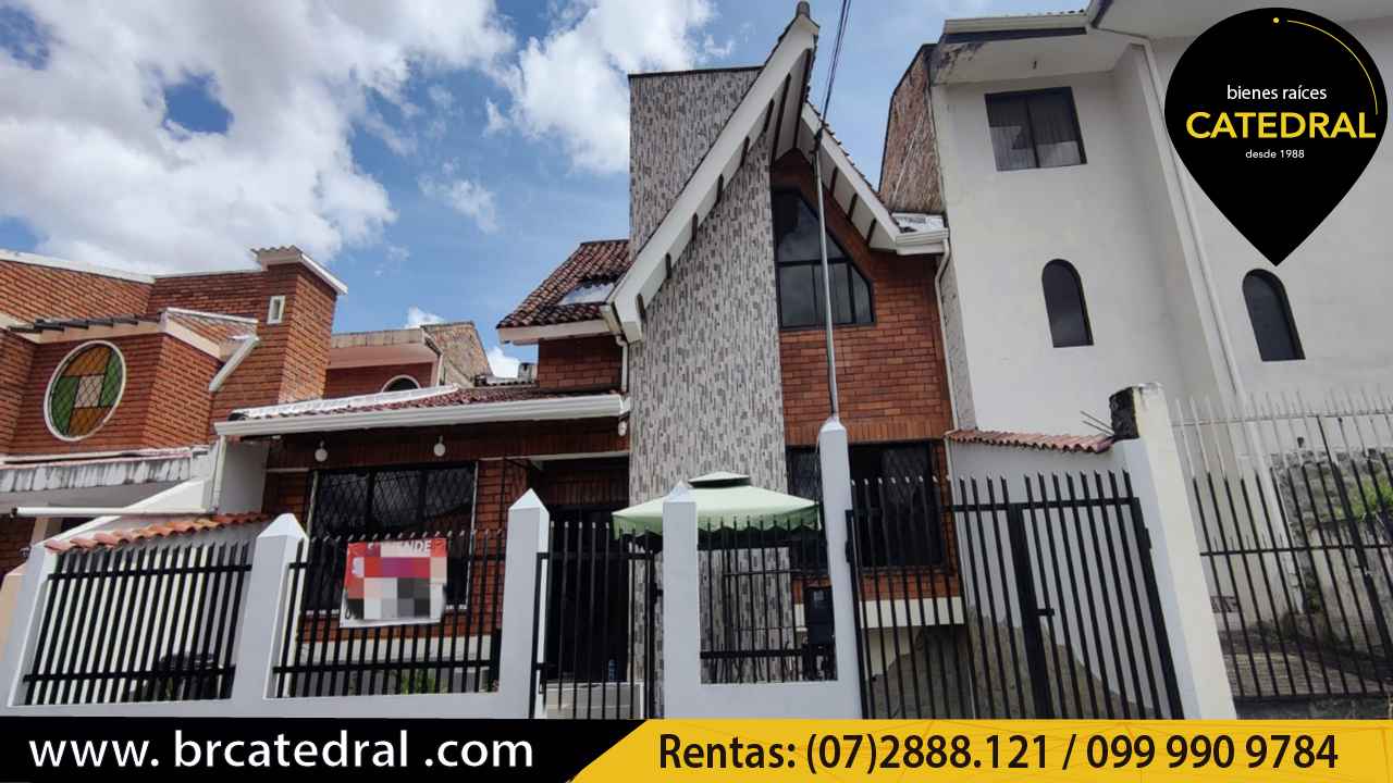 Villa/Casa/Edificio de Alquiler en Cuenca sector los conquitadores